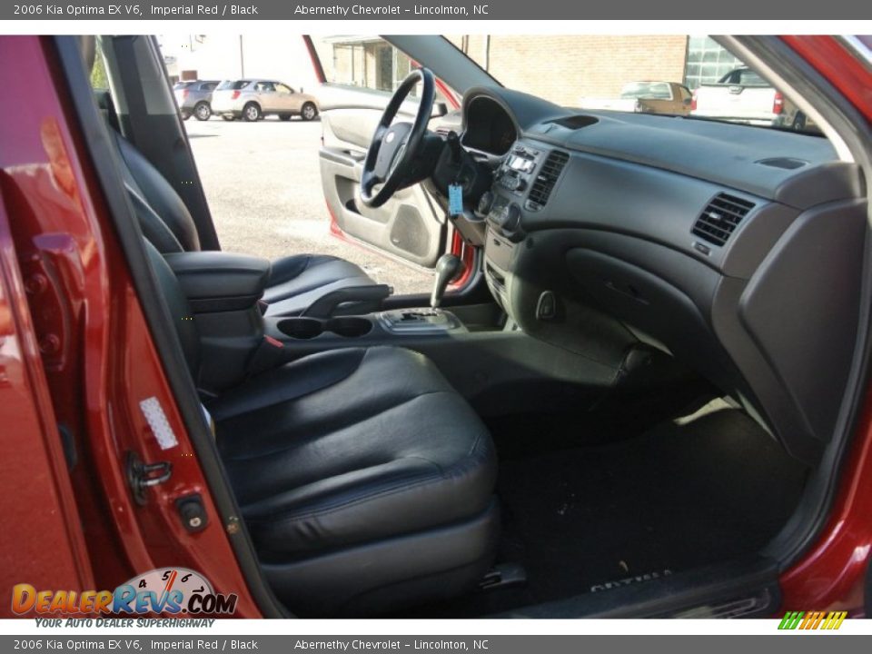 2006 Kia Optima EX V6 Imperial Red / Black Photo #18