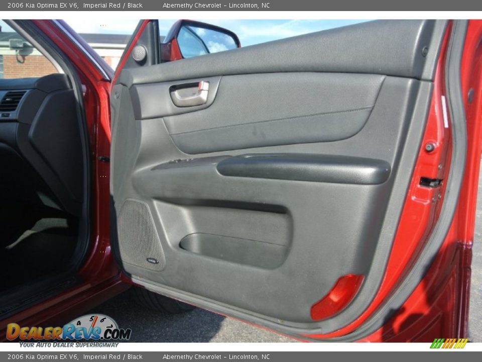 2006 Kia Optima EX V6 Imperial Red / Black Photo #19