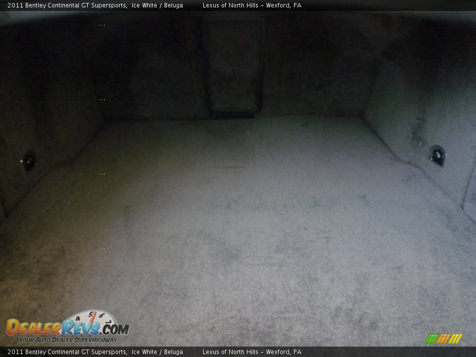 2011 Bentley Continental GT Supersports Trunk Photo #9
