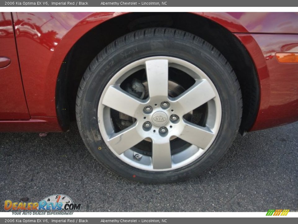 2006 Kia Optima EX V6 Imperial Red / Black Photo #20