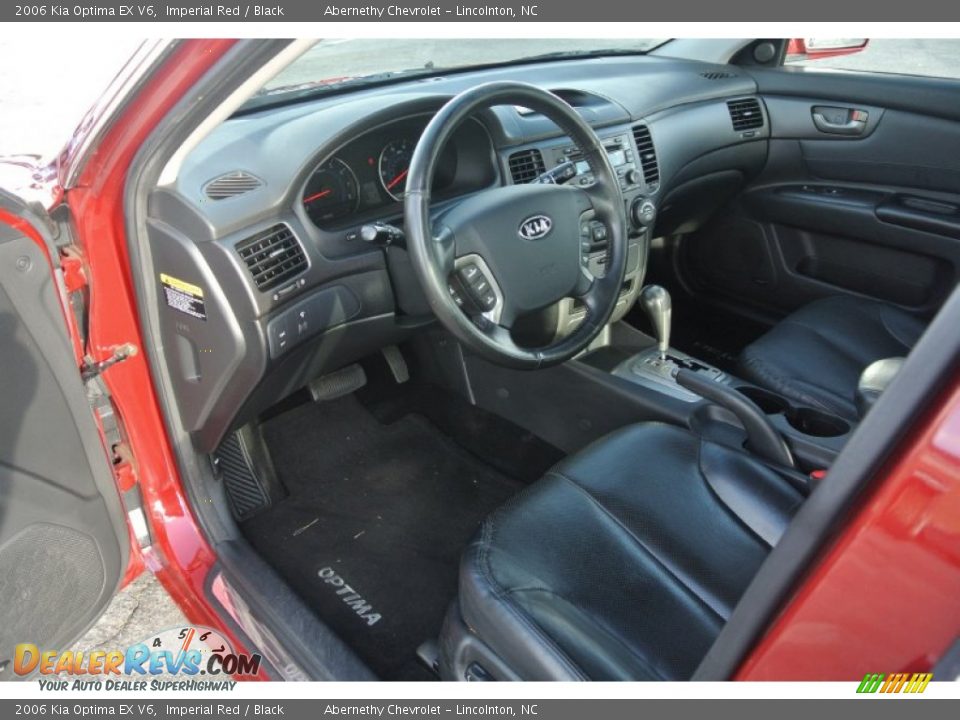 2006 Kia Optima EX V6 Imperial Red / Black Photo #22