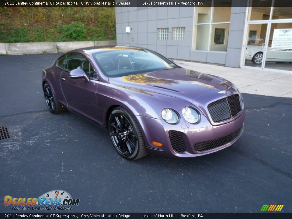 2011 Bentley Continental GT Supersports Gray Violet Metallic / Beluga Photo #2