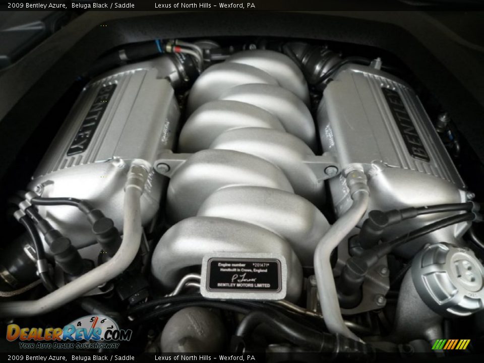 2009 Bentley Azure  6.75 Liter Twin-Turbocharged V8 Engine Photo #13