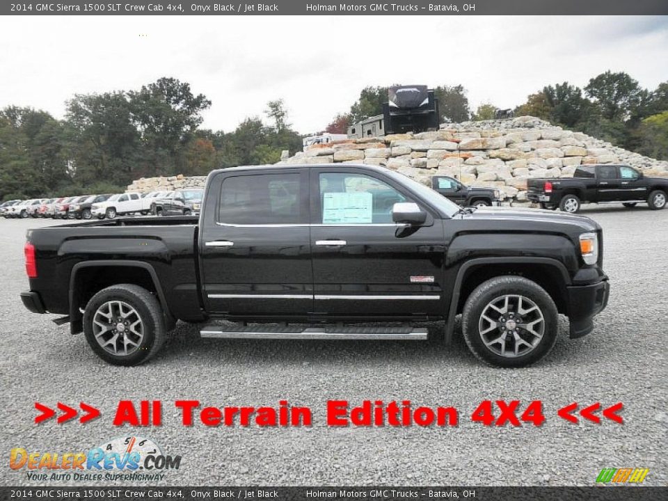 2014 GMC Sierra 1500 SLT Crew Cab 4x4 Onyx Black / Jet Black Photo #1