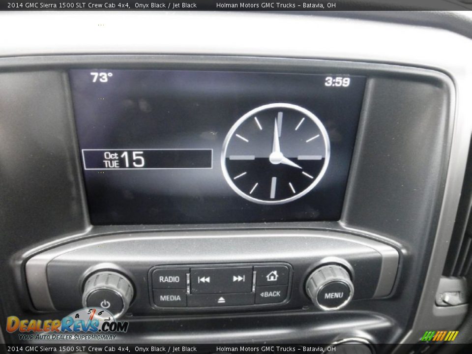 2014 GMC Sierra 1500 SLT Crew Cab 4x4 Onyx Black / Jet Black Photo #9