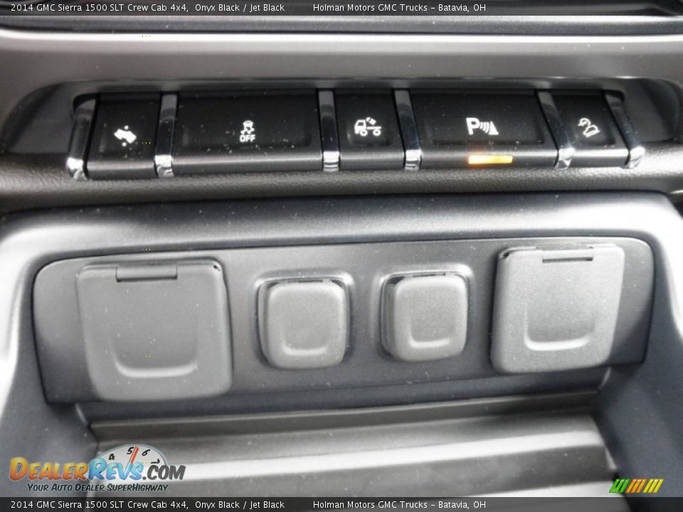 2014 GMC Sierra 1500 SLT Crew Cab 4x4 Onyx Black / Jet Black Photo #15