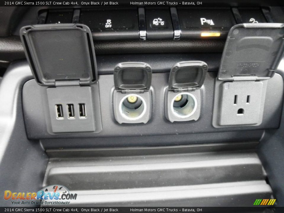 2014 GMC Sierra 1500 SLT Crew Cab 4x4 Onyx Black / Jet Black Photo #16