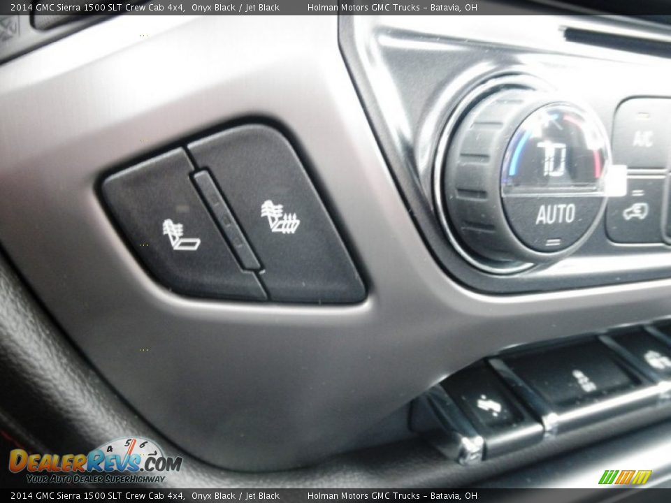2014 GMC Sierra 1500 SLT Crew Cab 4x4 Onyx Black / Jet Black Photo #17