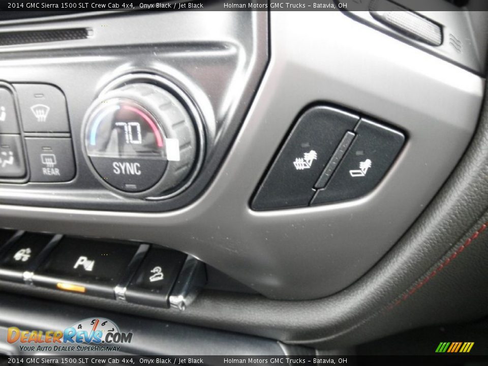 2014 GMC Sierra 1500 SLT Crew Cab 4x4 Onyx Black / Jet Black Photo #18