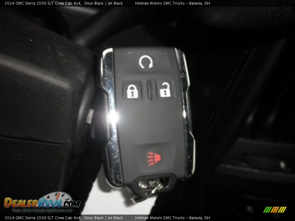 2014 GMC Sierra 1500 SLT Crew Cab 4x4 Onyx Black / Jet Black Photo #20