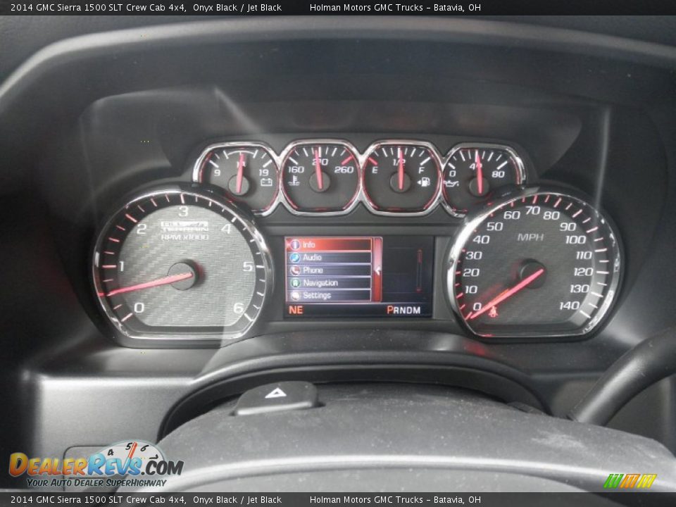 2014 GMC Sierra 1500 SLT Crew Cab 4x4 Gauges Photo #24