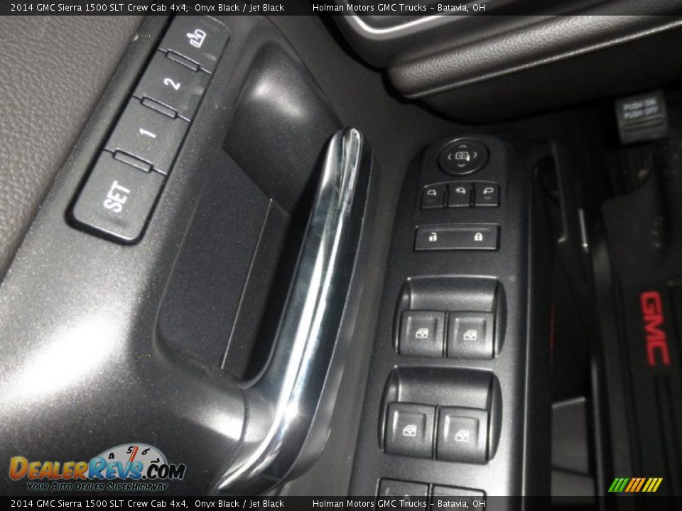 2014 GMC Sierra 1500 SLT Crew Cab 4x4 Onyx Black / Jet Black Photo #27