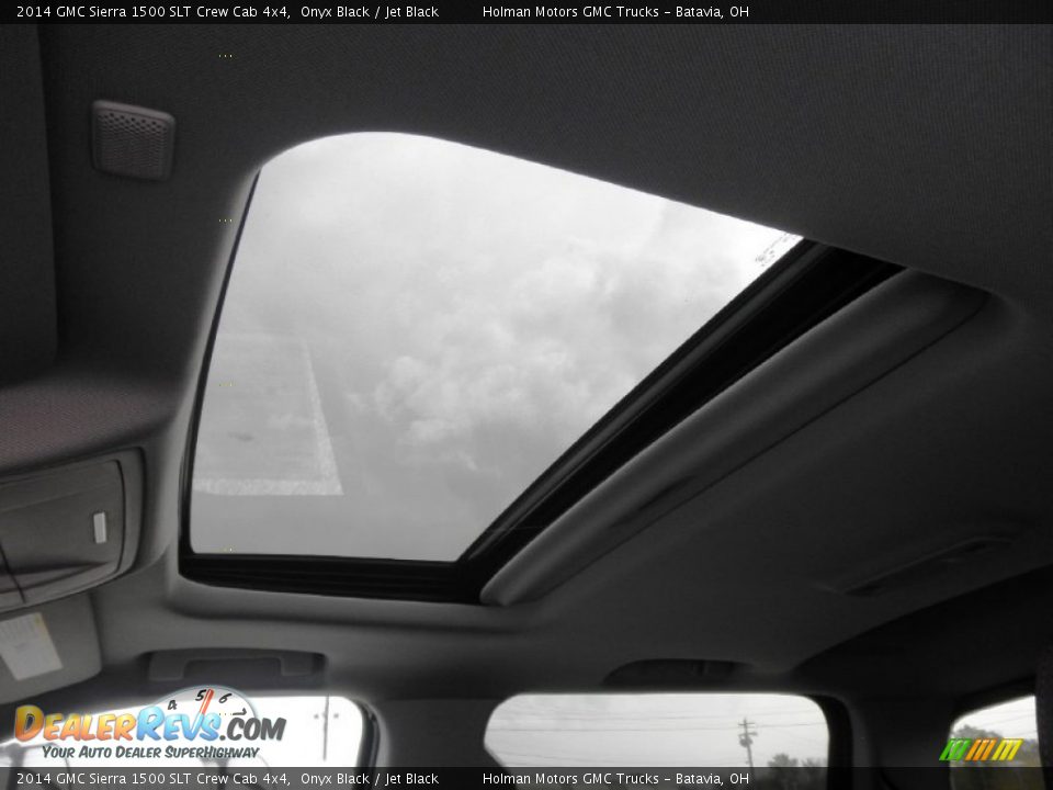 2014 GMC Sierra 1500 SLT Crew Cab 4x4 Onyx Black / Jet Black Photo #31