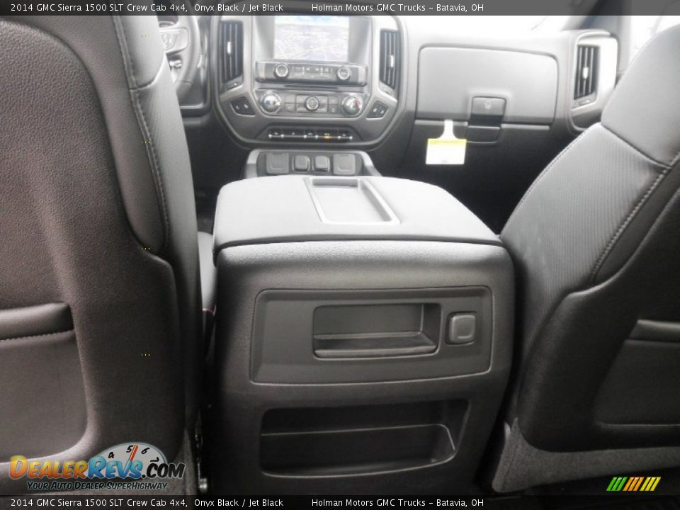 2014 GMC Sierra 1500 SLT Crew Cab 4x4 Onyx Black / Jet Black Photo #34