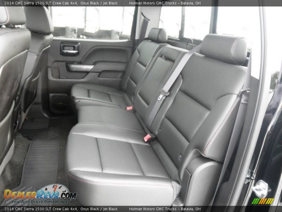 Rear Seat of 2014 GMC Sierra 1500 SLT Crew Cab 4x4 Photo #35
