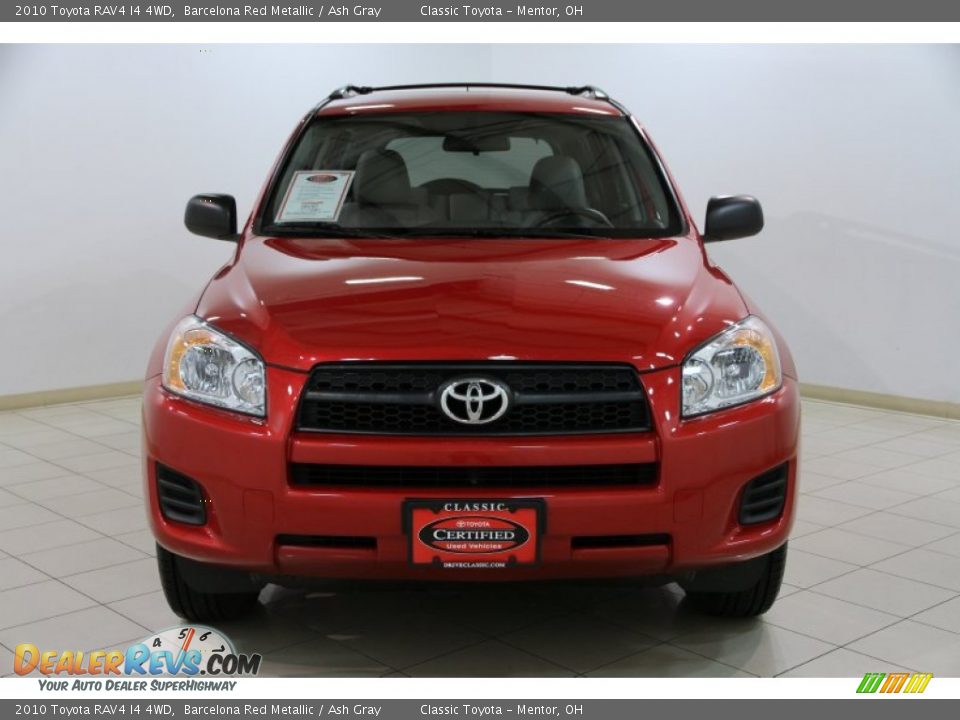 2010 Toyota RAV4 I4 4WD Barcelona Red Metallic / Ash Gray Photo #2