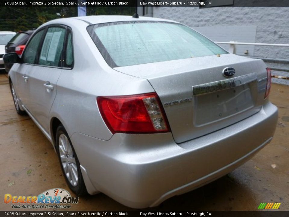 2008 Subaru Impreza 2.5i Sedan Spark Silver Metallic / Carbon Black Photo #2