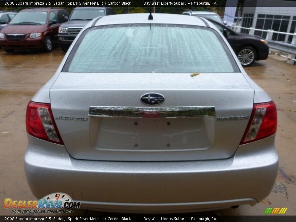 2008 Subaru Impreza 2.5i Sedan Spark Silver Metallic / Carbon Black Photo #3