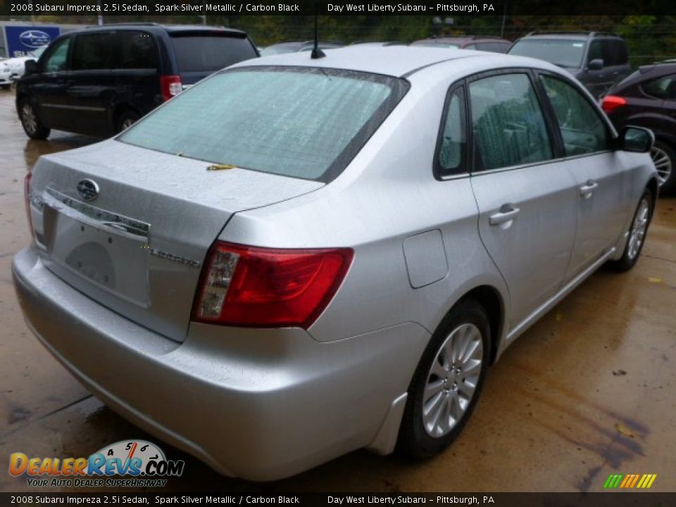 2008 Subaru Impreza 2.5i Sedan Spark Silver Metallic / Carbon Black Photo #4