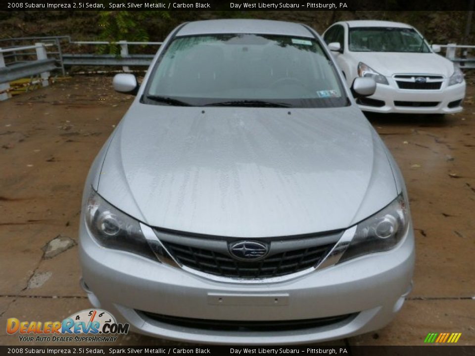 2008 Subaru Impreza 2.5i Sedan Spark Silver Metallic / Carbon Black Photo #7