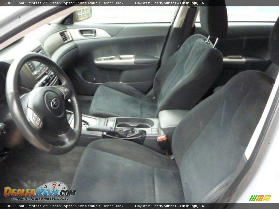 2008 Subaru Impreza 2.5i Sedan Spark Silver Metallic / Carbon Black Photo #10