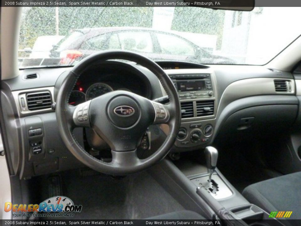 2008 Subaru Impreza 2.5i Sedan Spark Silver Metallic / Carbon Black Photo #12