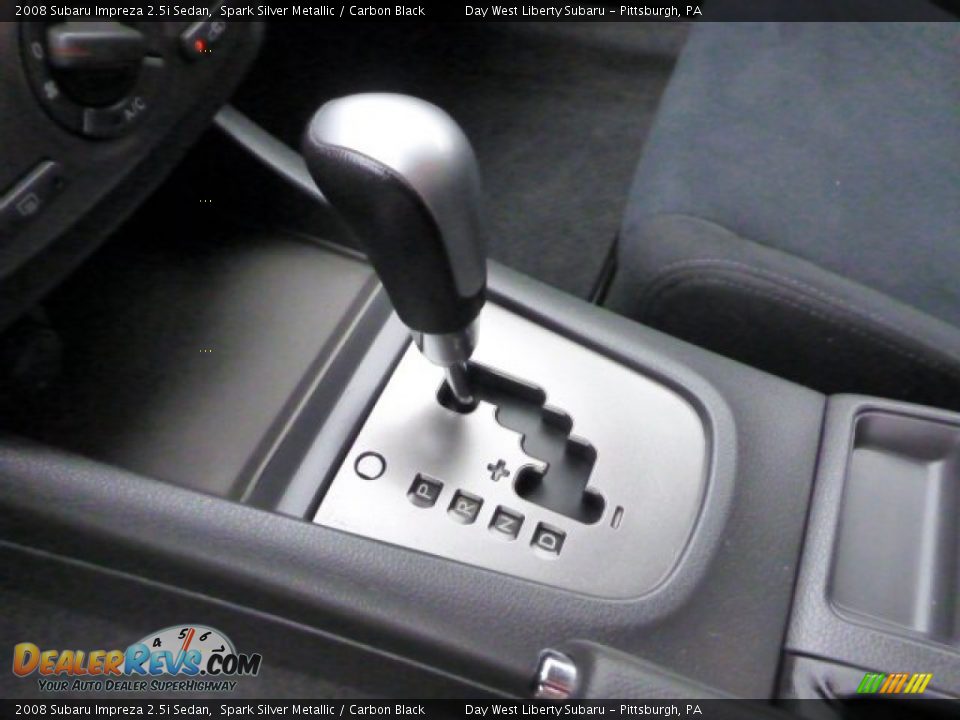 2008 Subaru Impreza 2.5i Sedan Spark Silver Metallic / Carbon Black Photo #15