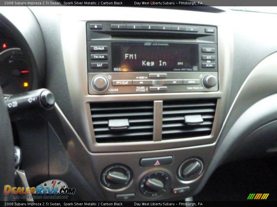 2008 Subaru Impreza 2.5i Sedan Spark Silver Metallic / Carbon Black Photo #19