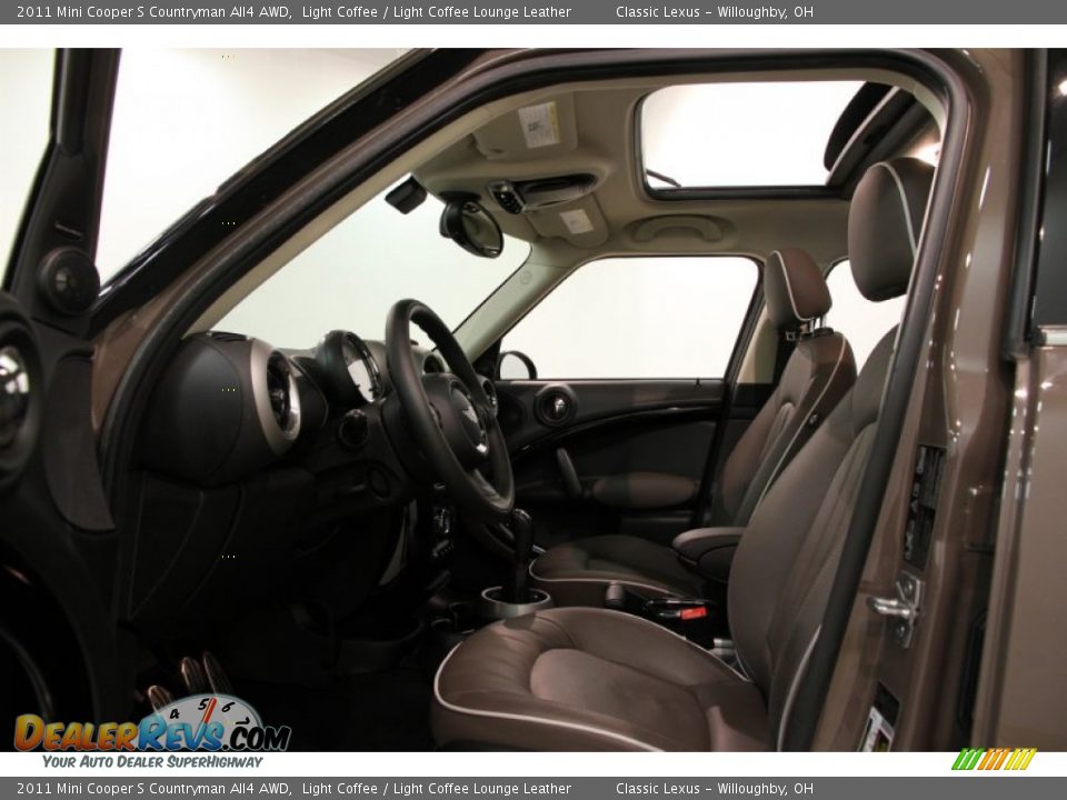 2011 Mini Cooper S Countryman All4 AWD Light Coffee / Light Coffee Lounge Leather Photo #6