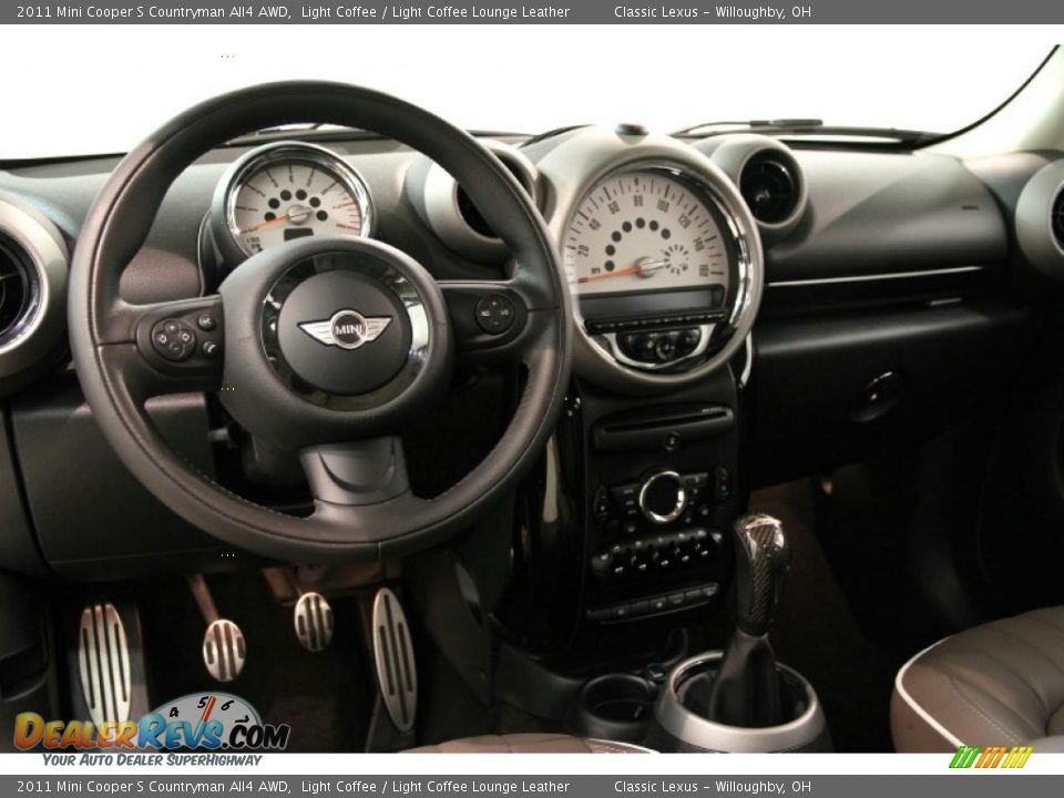 2011 Mini Cooper S Countryman All4 AWD Light Coffee / Light Coffee Lounge Leather Photo #8
