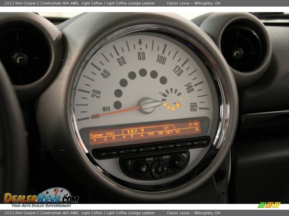 2011 Mini Cooper S Countryman All4 AWD Light Coffee / Light Coffee Lounge Leather Photo #14