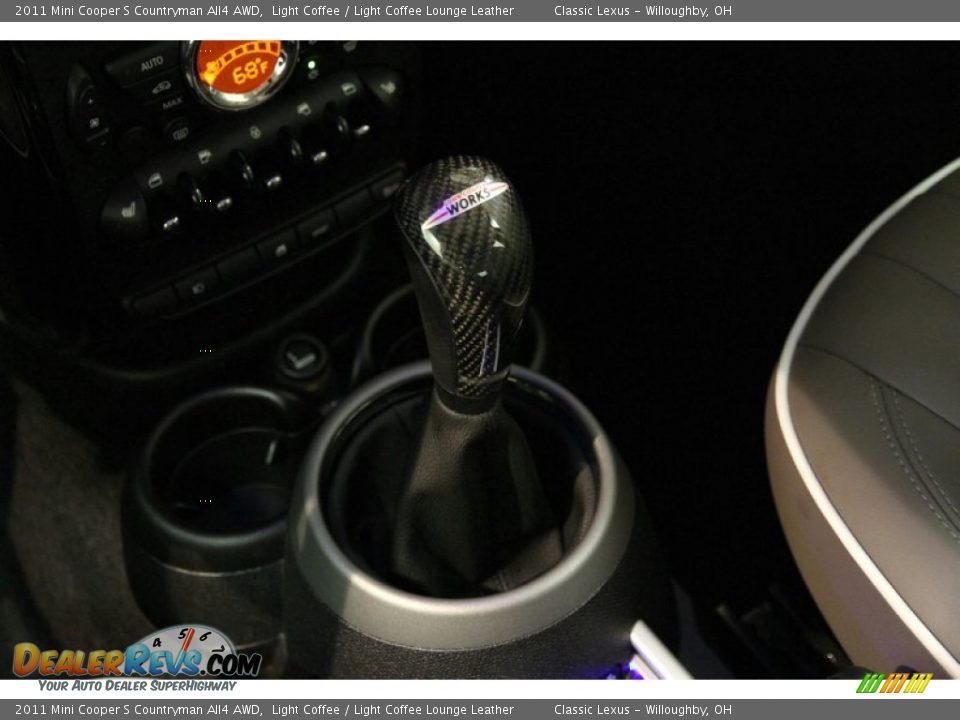 2011 Mini Cooper S Countryman All4 AWD Light Coffee / Light Coffee Lounge Leather Photo #17