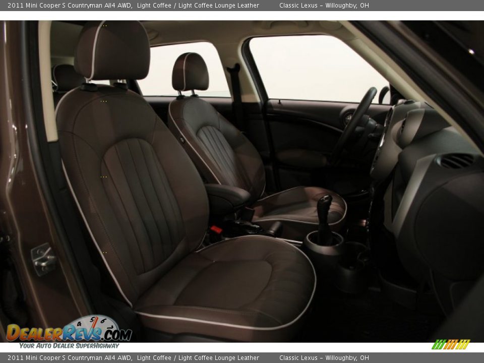2011 Mini Cooper S Countryman All4 AWD Light Coffee / Light Coffee Lounge Leather Photo #20