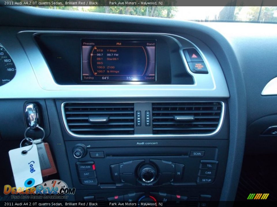 2011 Audi A4 2.0T quattro Sedan Brilliant Red / Black Photo #31