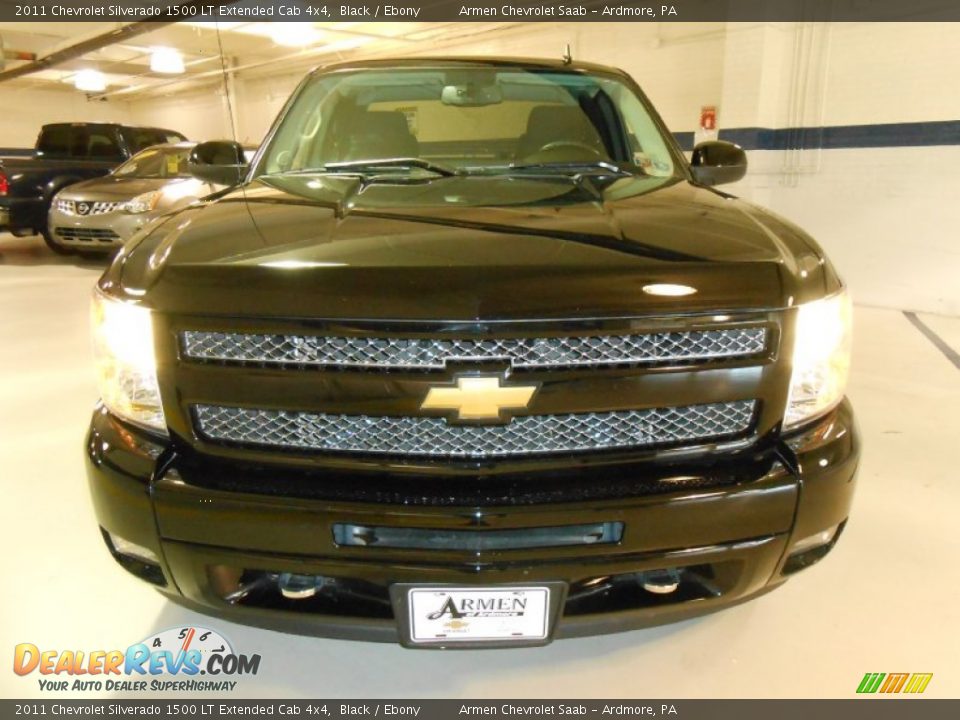 2011 Chevrolet Silverado 1500 LT Extended Cab 4x4 Black / Ebony Photo #2
