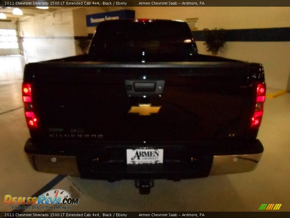 2011 Chevrolet Silverado 1500 LT Extended Cab 4x4 Black / Ebony Photo #6