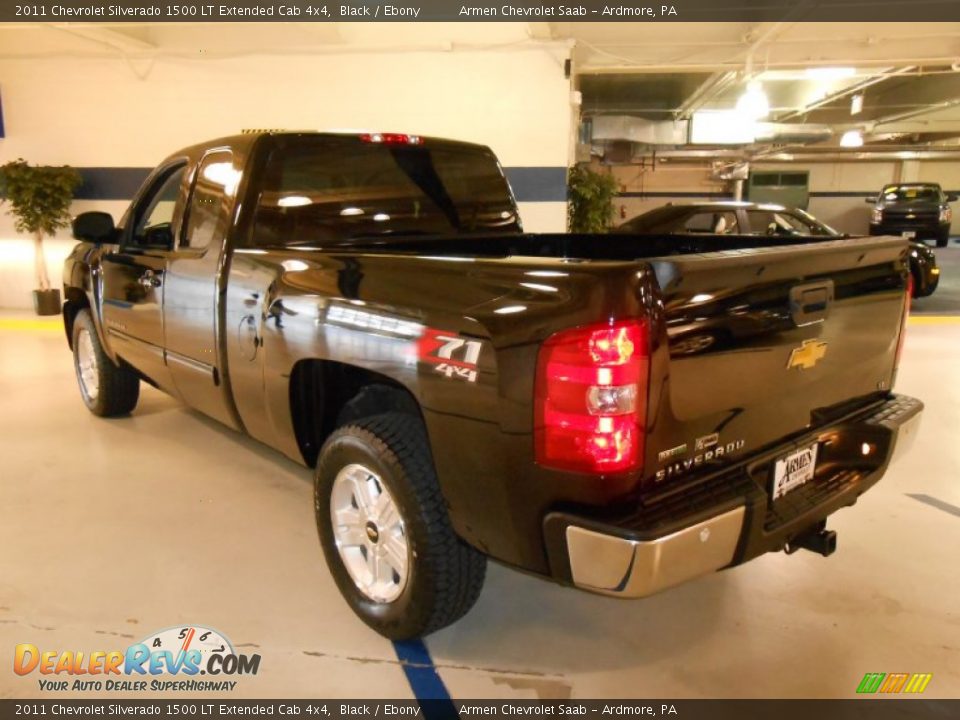 2011 Chevrolet Silverado 1500 LT Extended Cab 4x4 Black / Ebony Photo #7