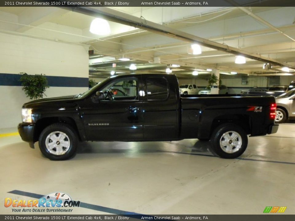 2011 Chevrolet Silverado 1500 LT Extended Cab 4x4 Black / Ebony Photo #8