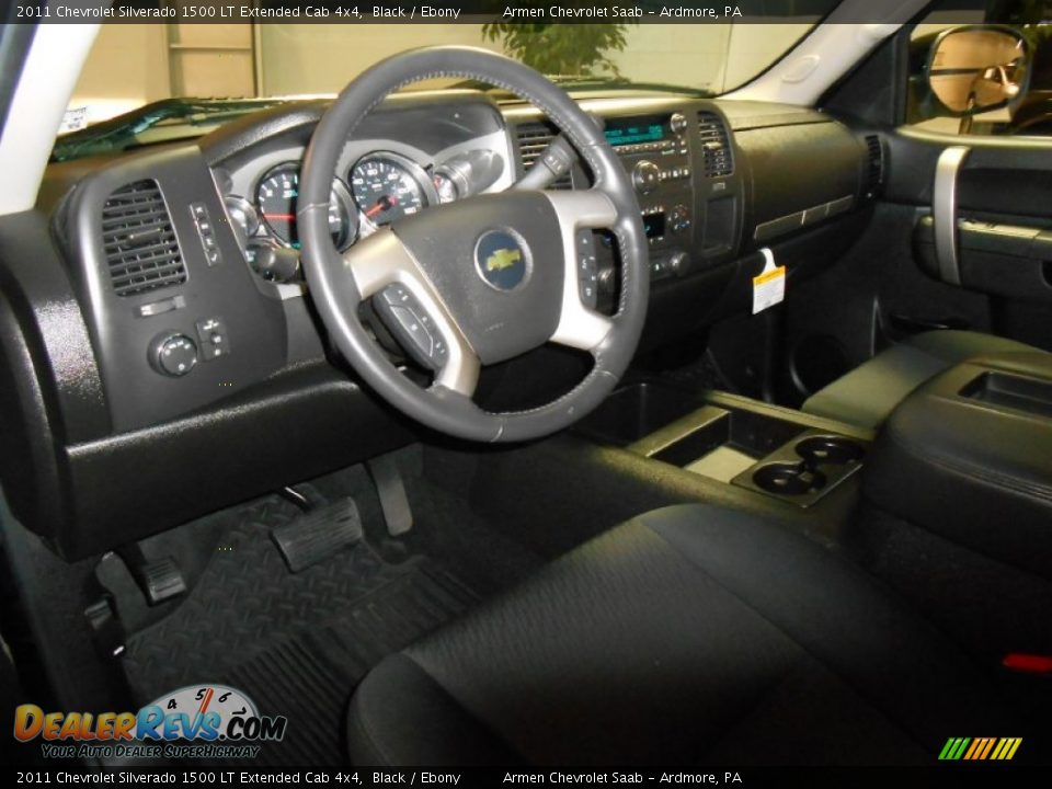 2011 Chevrolet Silverado 1500 LT Extended Cab 4x4 Black / Ebony Photo #9