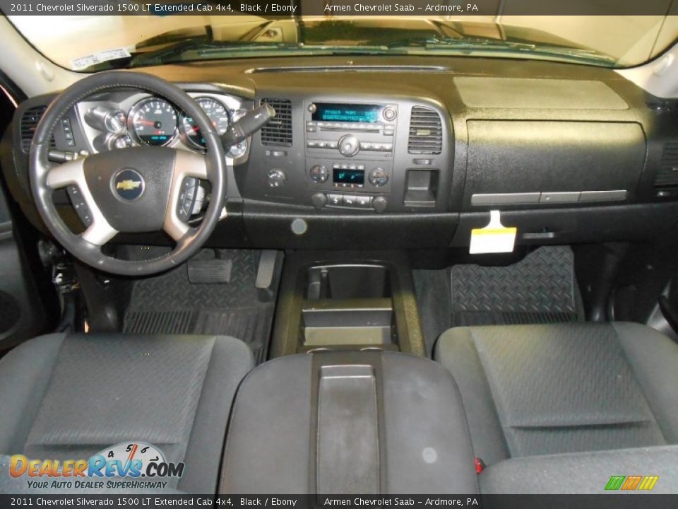 2011 Chevrolet Silverado 1500 LT Extended Cab 4x4 Black / Ebony Photo #18