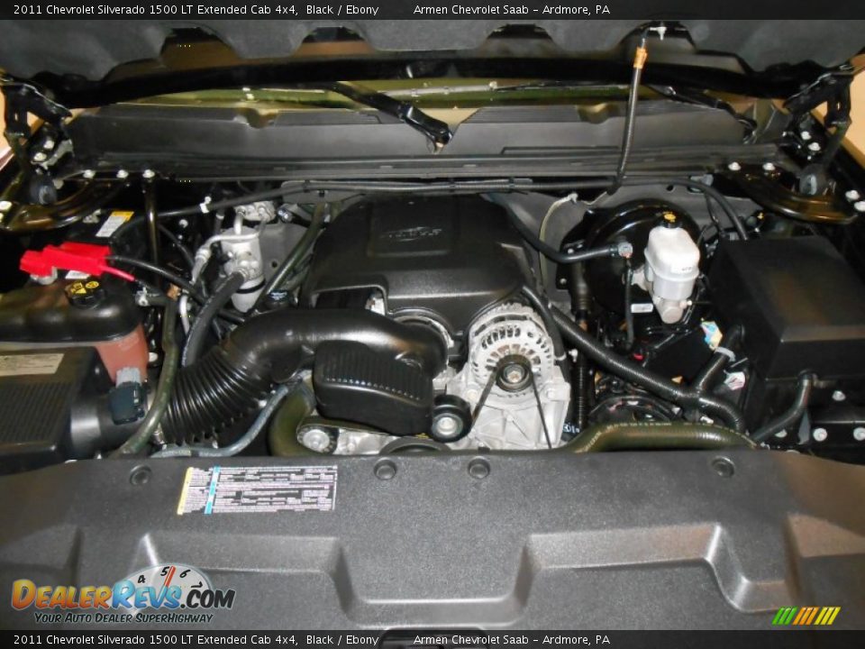 2011 Chevrolet Silverado 1500 LT Extended Cab 4x4 Black / Ebony Photo #20