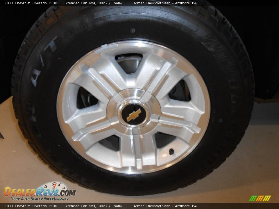 2011 Chevrolet Silverado 1500 LT Extended Cab 4x4 Black / Ebony Photo #21