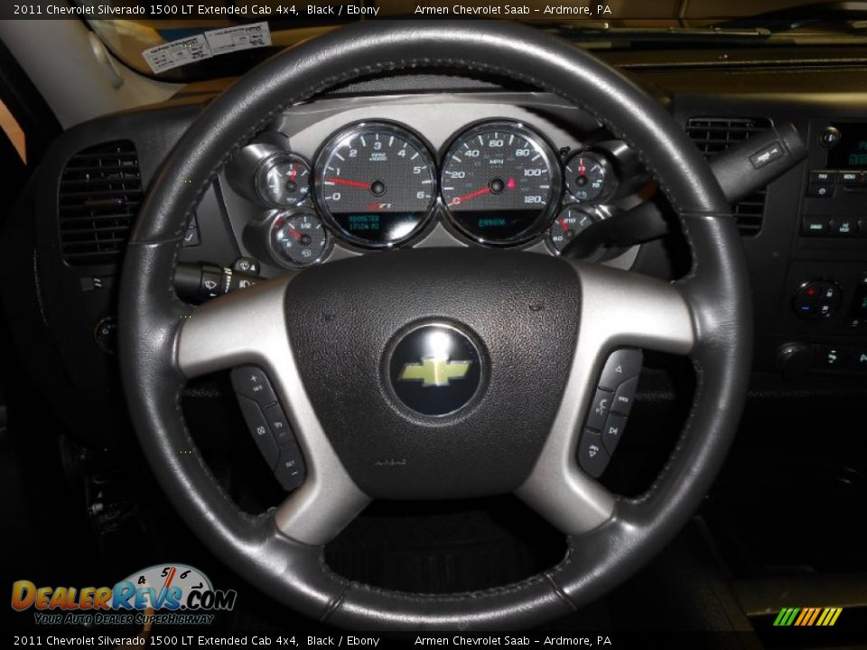 2011 Chevrolet Silverado 1500 LT Extended Cab 4x4 Black / Ebony Photo #24