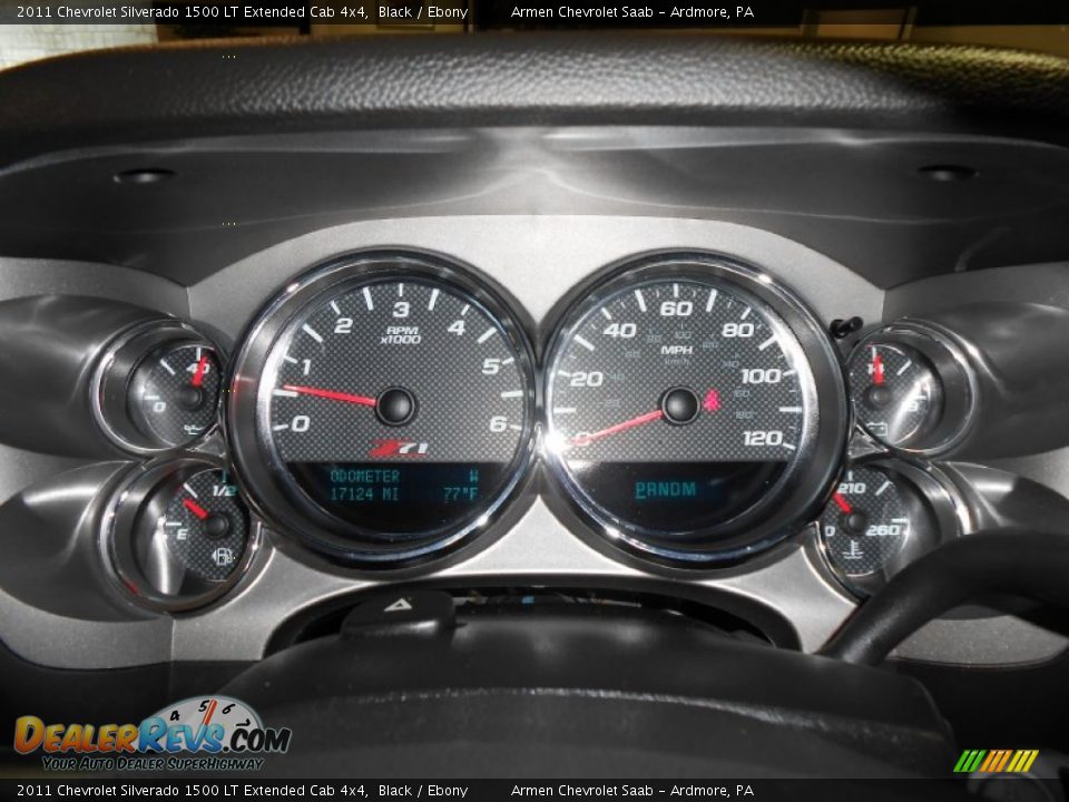 2011 Chevrolet Silverado 1500 LT Extended Cab 4x4 Black / Ebony Photo #25