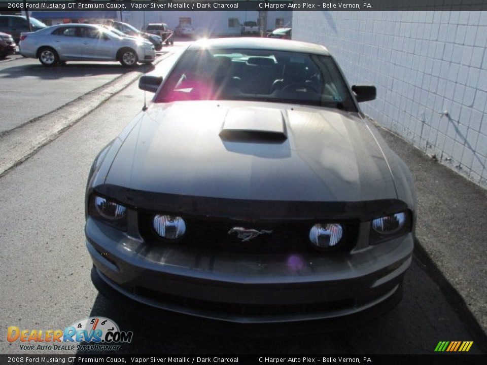 2008 Ford Mustang GT Premium Coupe Vapor Silver Metallic / Dark Charcoal Photo #4