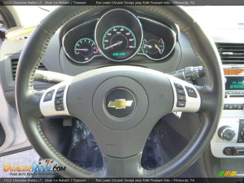2012 Chevrolet Malibu LT Silver Ice Metallic / Titanium Photo #17