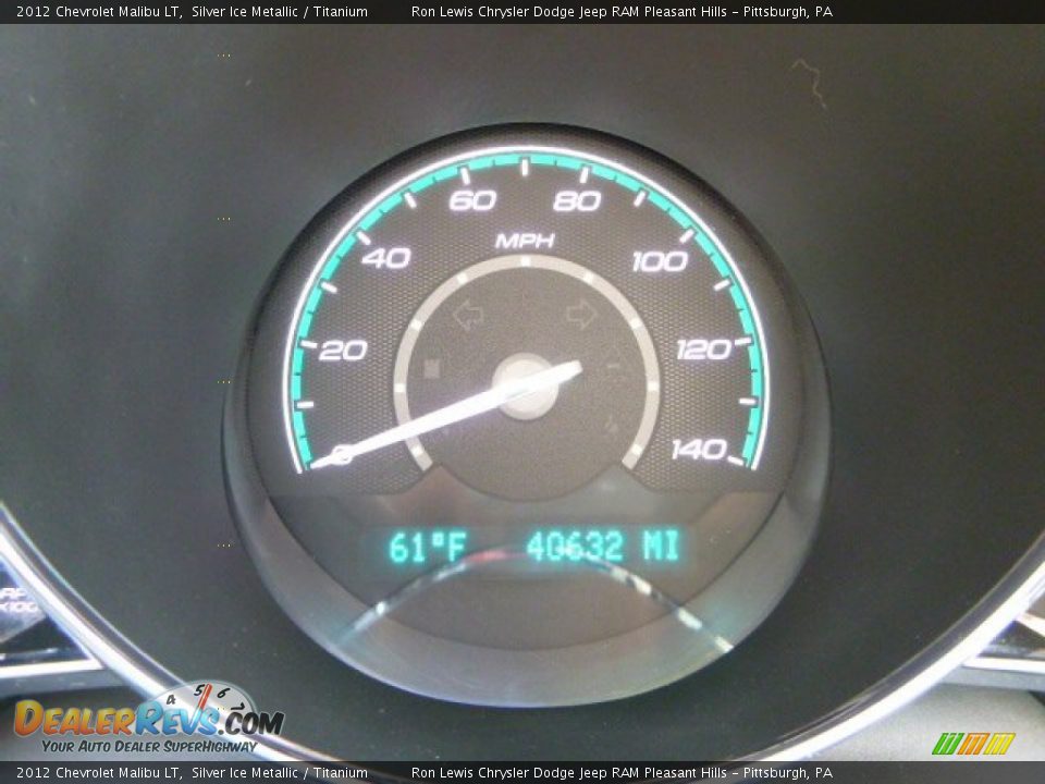 2012 Chevrolet Malibu LT Silver Ice Metallic / Titanium Photo #20