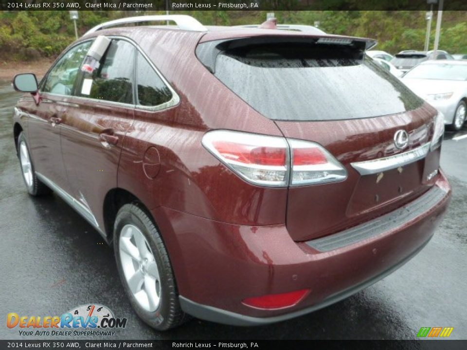 2014 Lexus RX 350 AWD Claret Mica / Parchment Photo #2