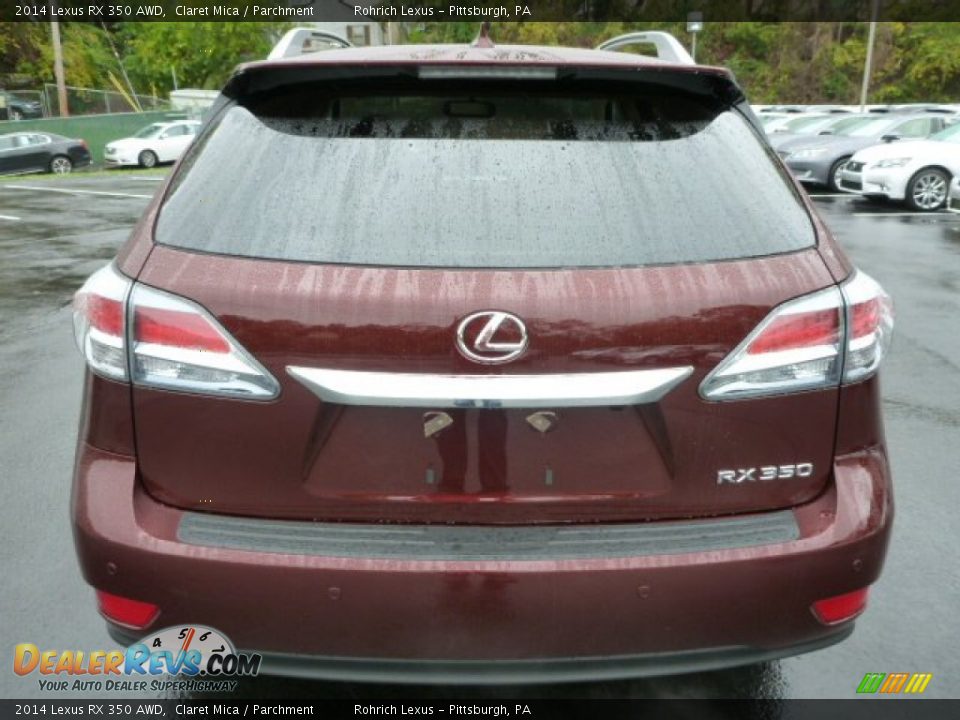 2014 Lexus RX 350 AWD Claret Mica / Parchment Photo #3