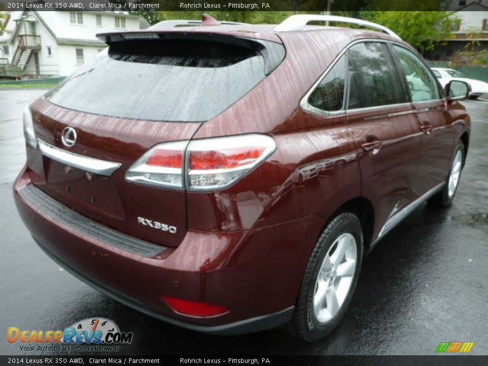2014 Lexus RX 350 AWD Claret Mica / Parchment Photo #4